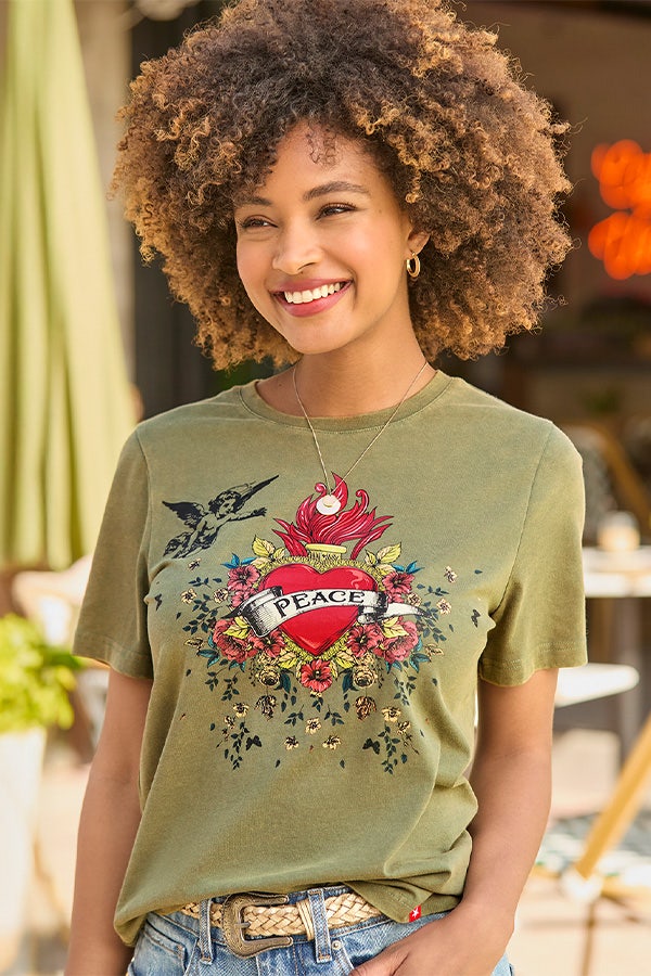Peace and Love Graphic Tee