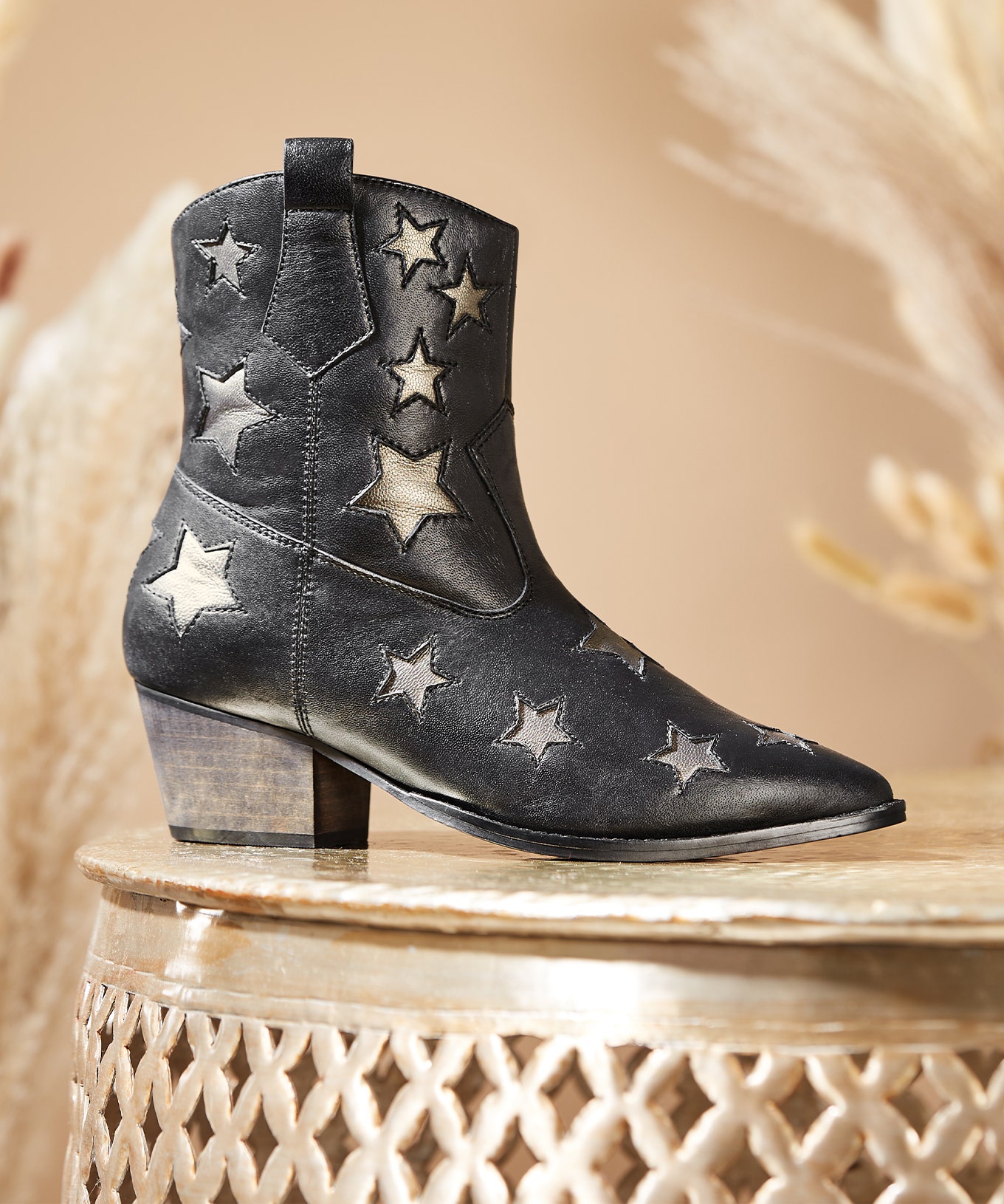 Denim Styles and Leather Boots