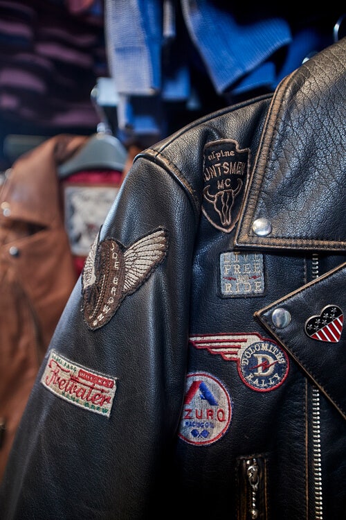 Badged Up Biker Leather 