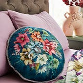 Fetching Floral Round Cushion