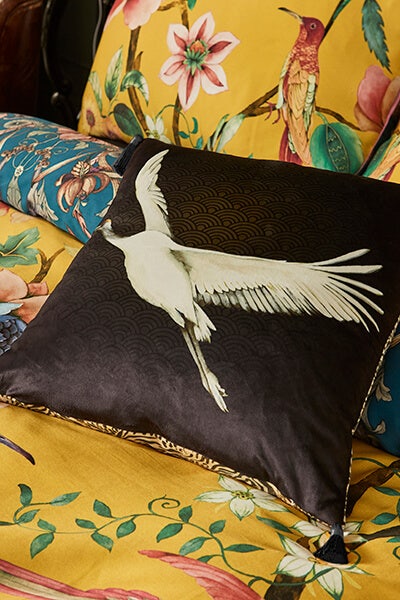 Candescent Cranes Reversible Cushion