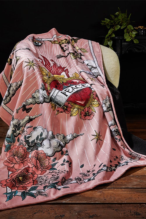 Bedding Styling with throw