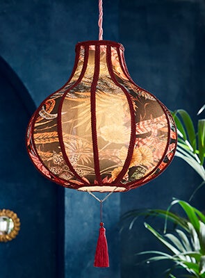 Fantastically Floral Mesh Pendant Shade