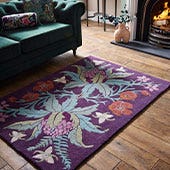 Beautiful Bold Floral Wool Tufted Rug