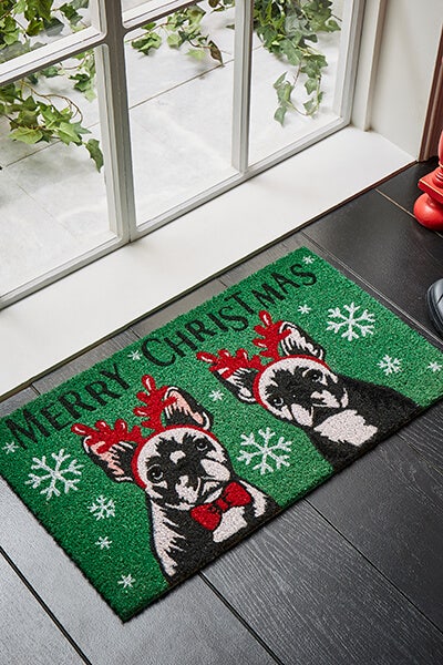 Christmas Dog Doormat