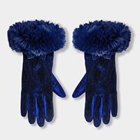 After Dark Faux Fur Trim Gloves