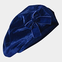 After Dark Bow Trim Beret