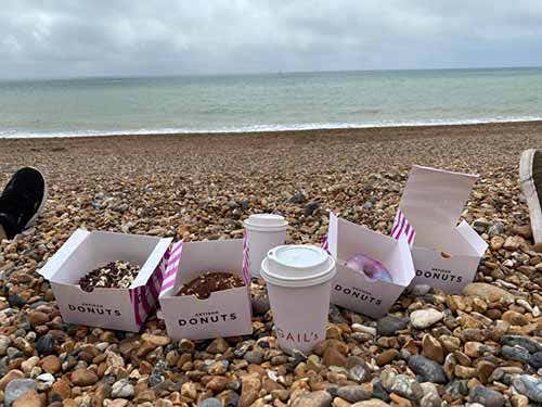 Donuts on the beach