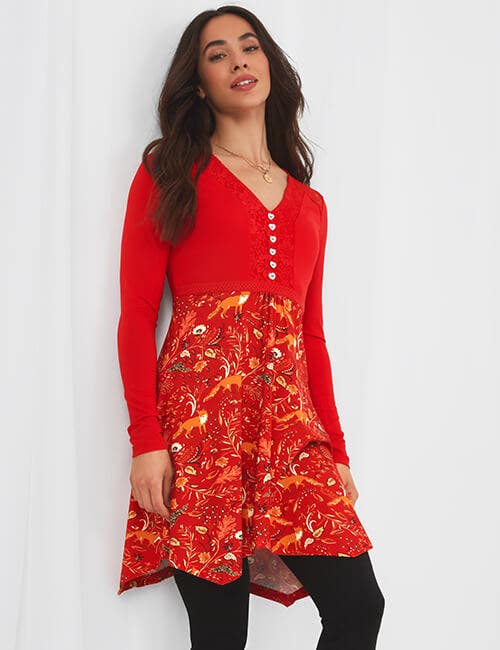 Dusk Bloom Tunic Dress | Attic Sale, Dresses Attic :Beautiful Designs by  April Cornell