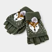 Oh Deer Knitted Gloves