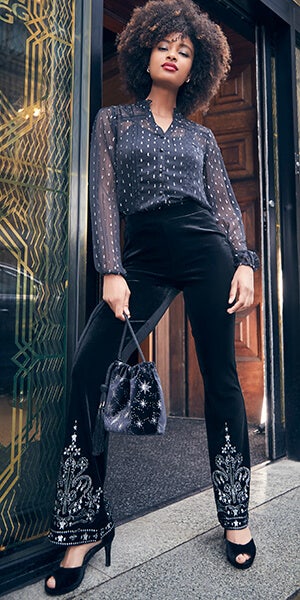 Night Star Velvet Bag
