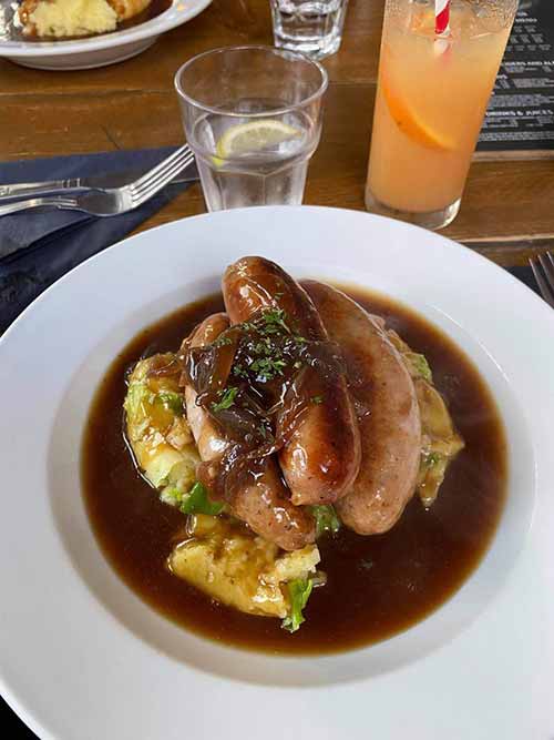 Bangers and Mash at The Geese, Brighton