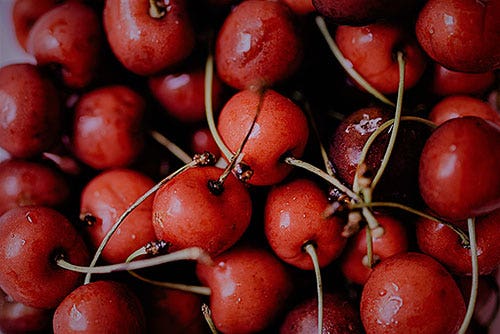 red cherries
