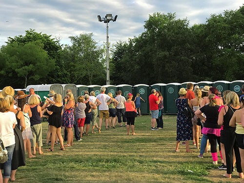 Festival toilets