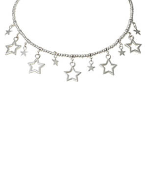 Star Gazer Silver Plate Necklace