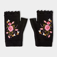 So Very Vintage Embroidered Mitts